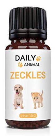 PowerSupps Daily Animal ZECKLES Globuli für Hunde & Katzen mit Sofortwirkung, radionisch informiert - hochwirksam - Schutz für Ihr Haustier  
